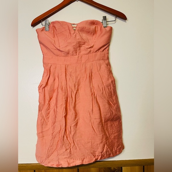 BCBGeneration Strapless Peach Dress - Picture 1 of 3